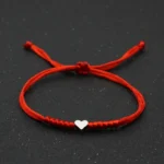 Woven cord heart bracelet TAMARA