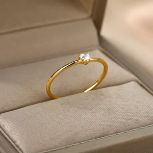 AMOR heart ring