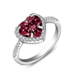 ARIA red heart ring