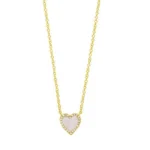 Gemma gold heart pendant