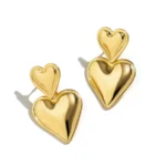 Boucles d'oreilles coeur Helena