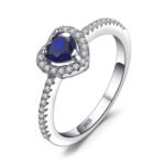 ANASTASIA blue heart ring - 925 sterling silver