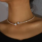 GIA heart choker necklace